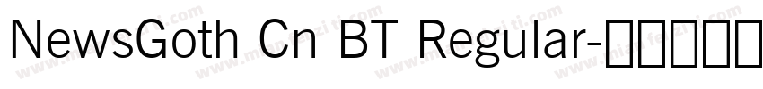 NewsGoth Cn BT Regular字体转换